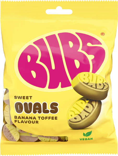 Bubs Banana Toffee Ovals 12x155g