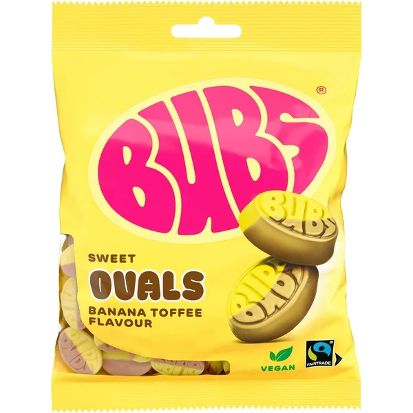 Bubs Banana Toffee Ovals 12x175g