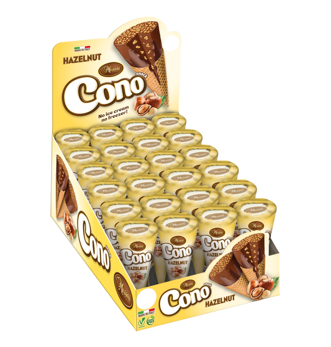 Cono Waffle Cones Hazelnut 24x25g
