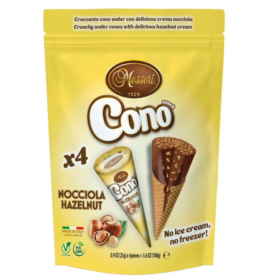 Cono Waffle Cones Hazelnut 8x100g