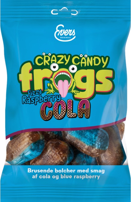 Crazy Candy Frogs Fizzy Cola 10x70g