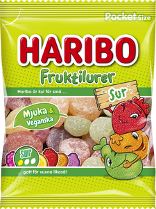 Haribo Fruktilurer Sura 24x75g