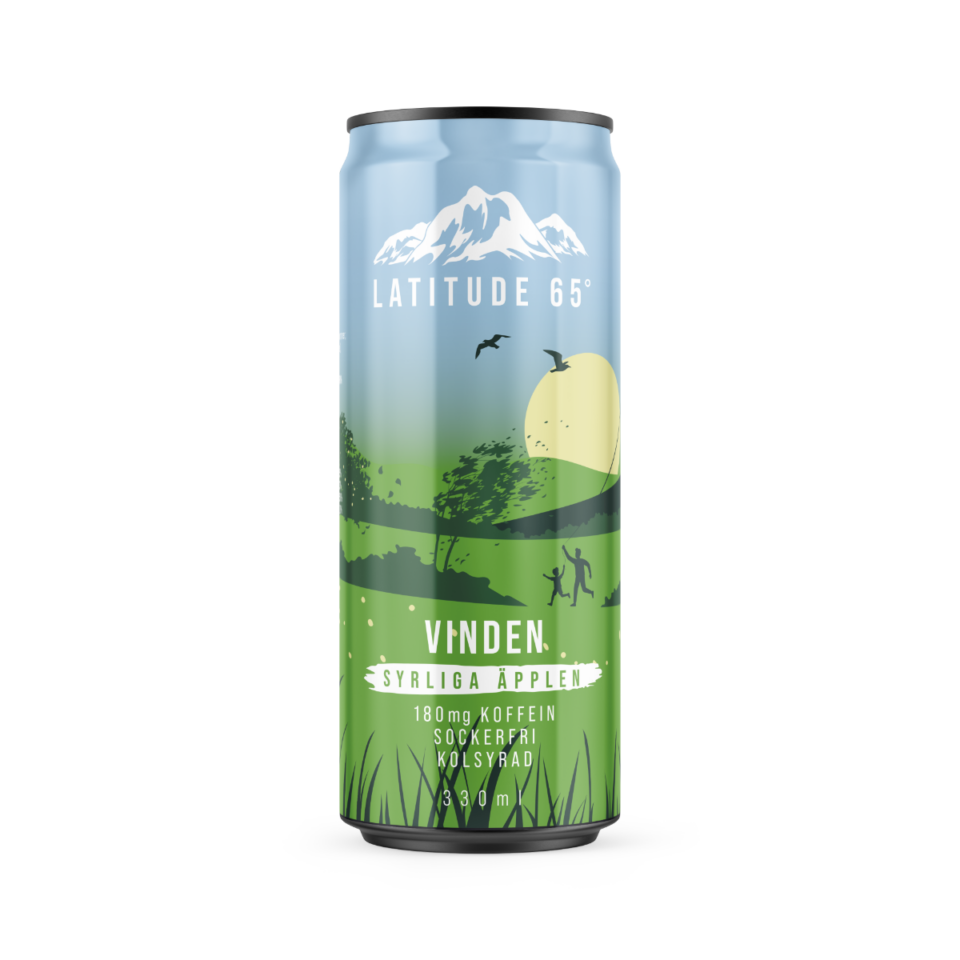Latitude 65 Vinden-Syrliga äpplen 24x330ml