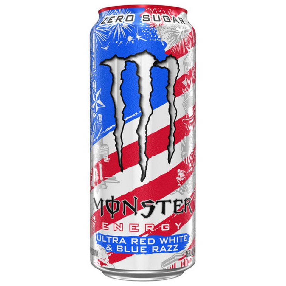 Monster Ultra Red White Blue Razz 24x473ml