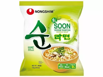 Nongshim Soon Veggie Ramyon Pikanuudelit 20x112g