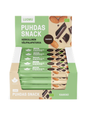 Puhdistamo Puhdas Snack Patukka, Kaakao, Luomu 20x40g