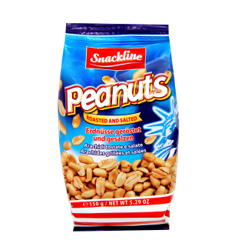 Snackline Roasted Peanuts With Salt 12x150g